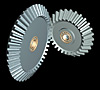 Bevel gears modeled in Rhino