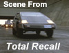 Town Car in scene from Total Recall